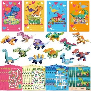 24 Packs Valentines Day Cards for Kids